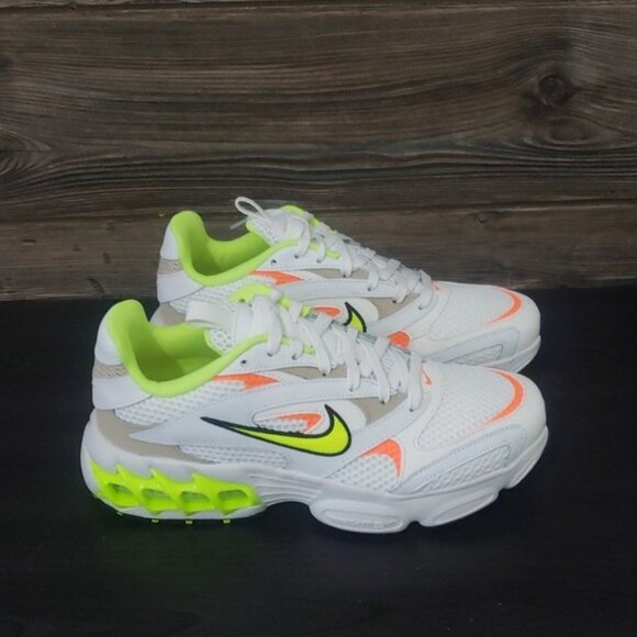 New Nike Womens Zoom Air Fire White Neon Chunky Sneakers Size 8 Casual Everyday - Picture 3 of 9